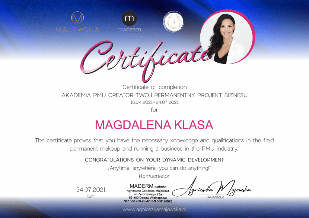 certifikat pmu creator