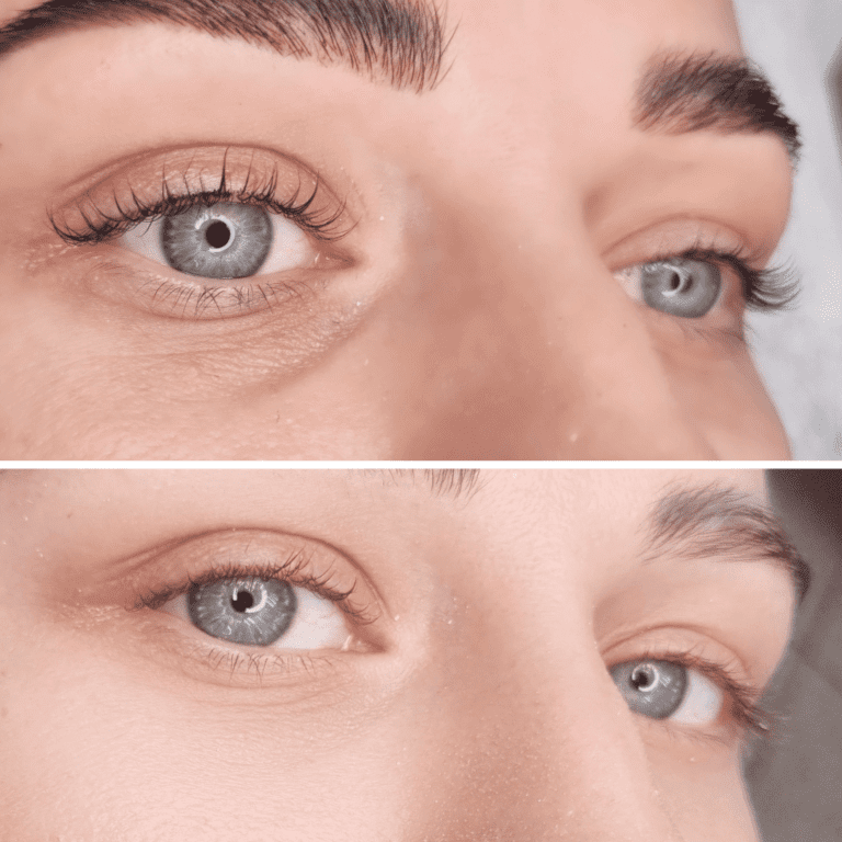 Eksempel på lash lift